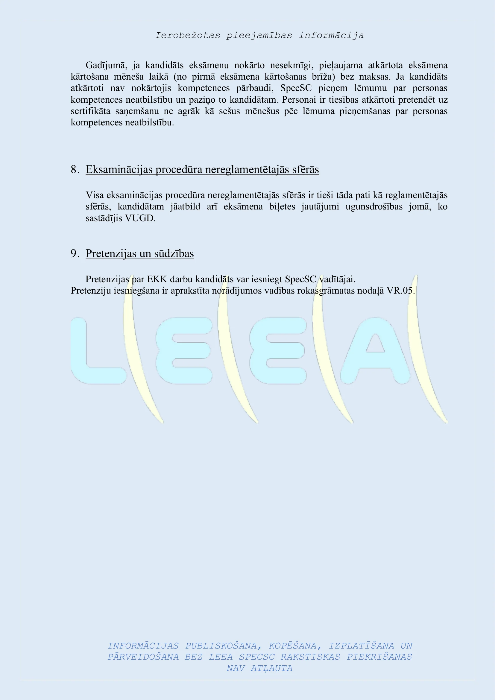 Eksaminācijas procedūra (PDF) → — lapa 4/4